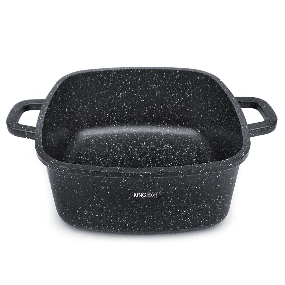 Garnek kwadratowy Z powłoką marmurową 4.5L 24cm indukcja gaz KINGHOFF