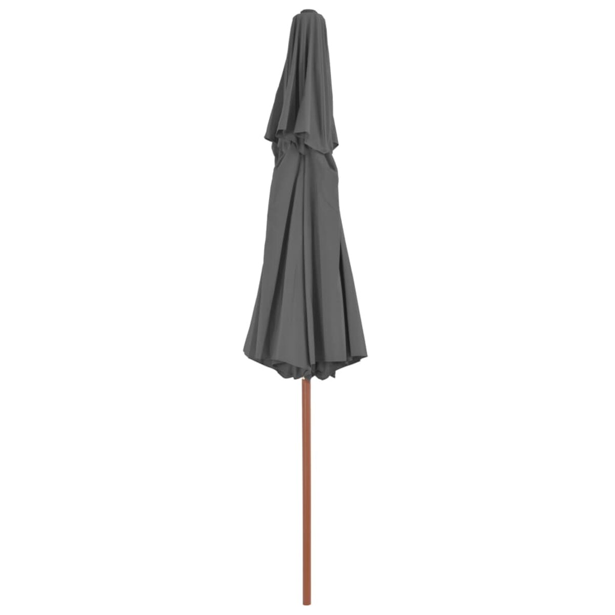 vidaXL Parasol ogrodowy z podwójnym daszkiem, 270 cm, antracytowy