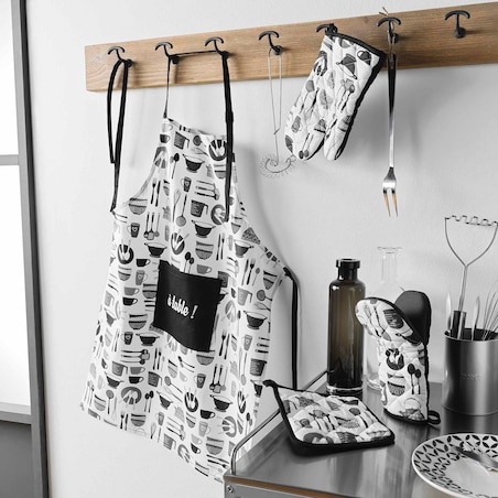 Łapka kuchenna bawełniana, silikonowe wzmocnienia, 19 x 19 cm