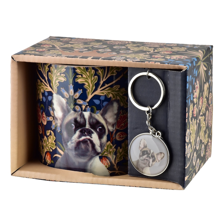 Kubek porcelanowy z brelokiem NOYA Buldog Francuski