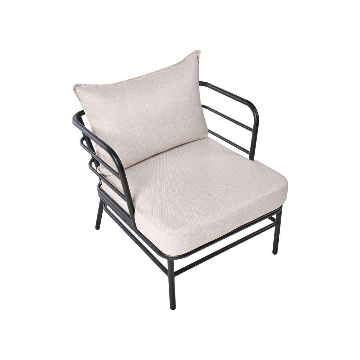 Zestaw ogrodowy dla 5 osób PONZONE Metal Jasnobeżowy