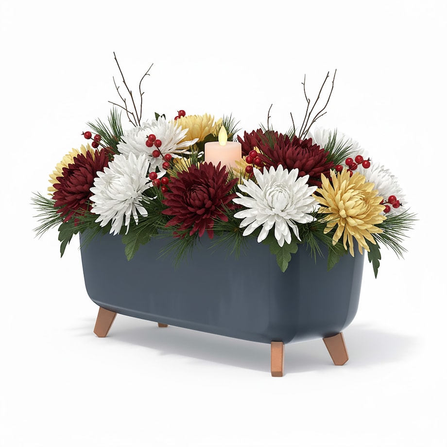 Donica Na Cmentarz Skrzynka Korytko Doniczka Na Wszystkich Świętych Gracia Case 58 Cm Antracyt