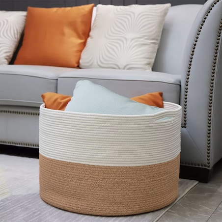 Kosz Naturalny 55cm Pleciony 322162