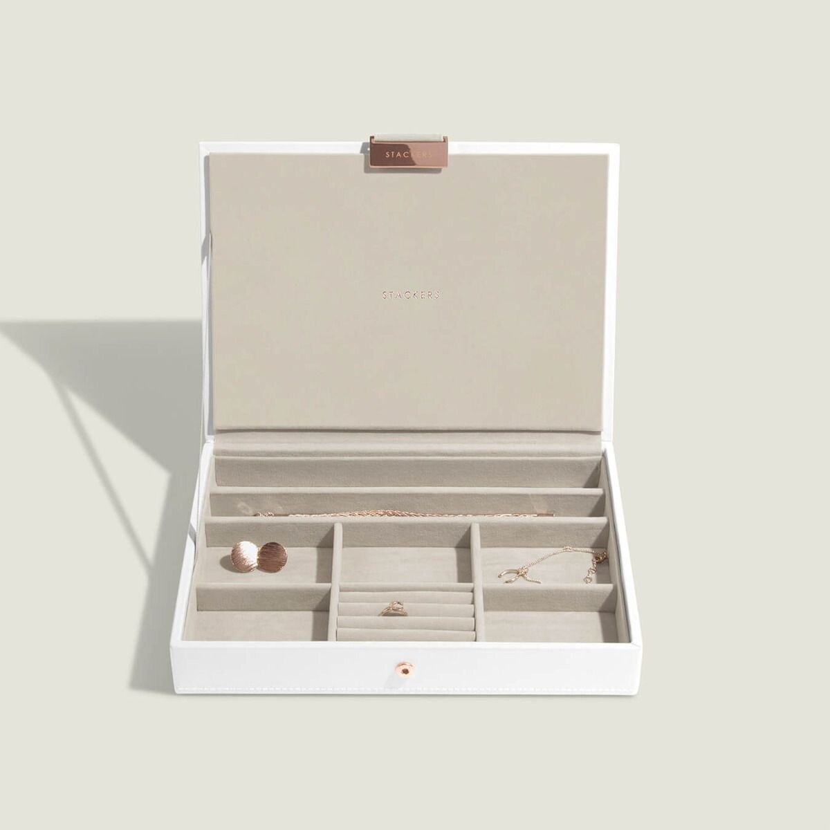 Szkatułka na biżuterię Stackers classic z pokrywką edycja Rose Gold