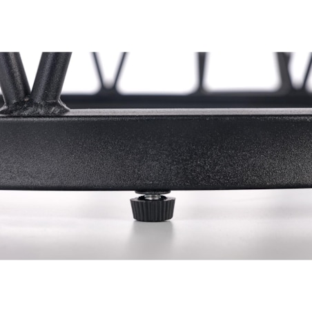 ZESTAW 2 STOLIKÓW Mimosa BIAŁY MARMUR czarna rama metalowa