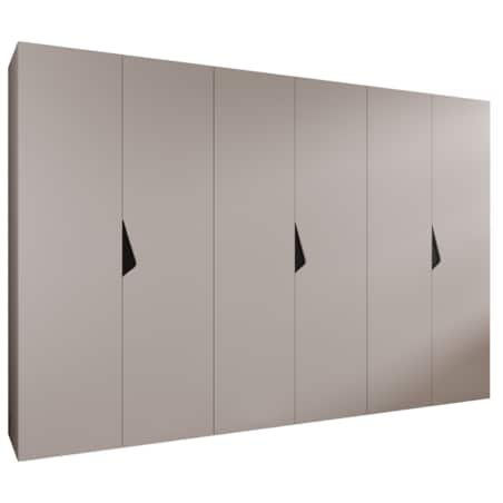 Szafa uchylna Sandi 1 300 (3X100) wys 202 cm Kaszmir + u Czarny