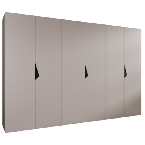 Szafa uchylna Sandi 1 300 (3X100) wys 202 cm Kaszmir + u Czarny