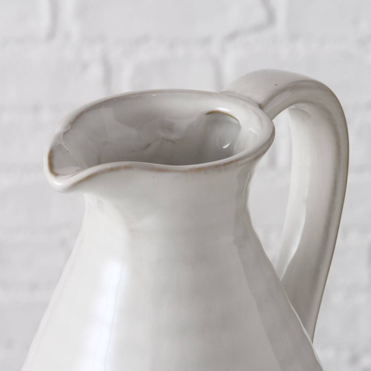 Biały dzbanek Tromona, Ø 16 cm