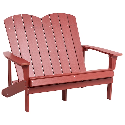 Ławka ogrodowa ADIRONDACK 125 cm Czerwony