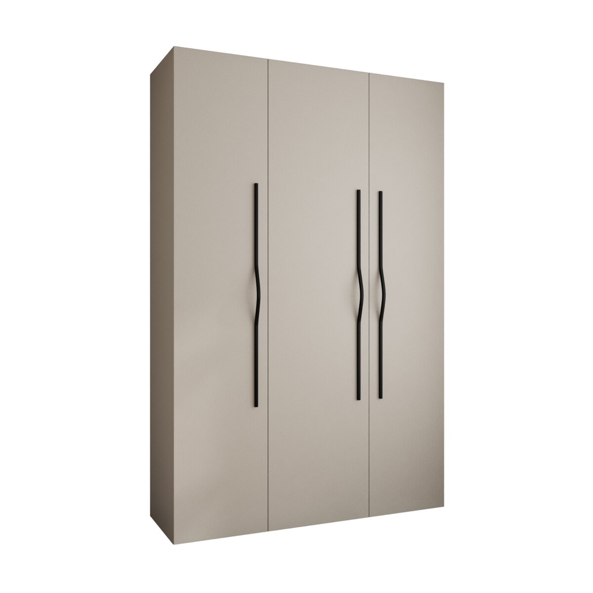 Szafa trzydrzwiowa Como 2 160 gł.40 kaszmir+czarny