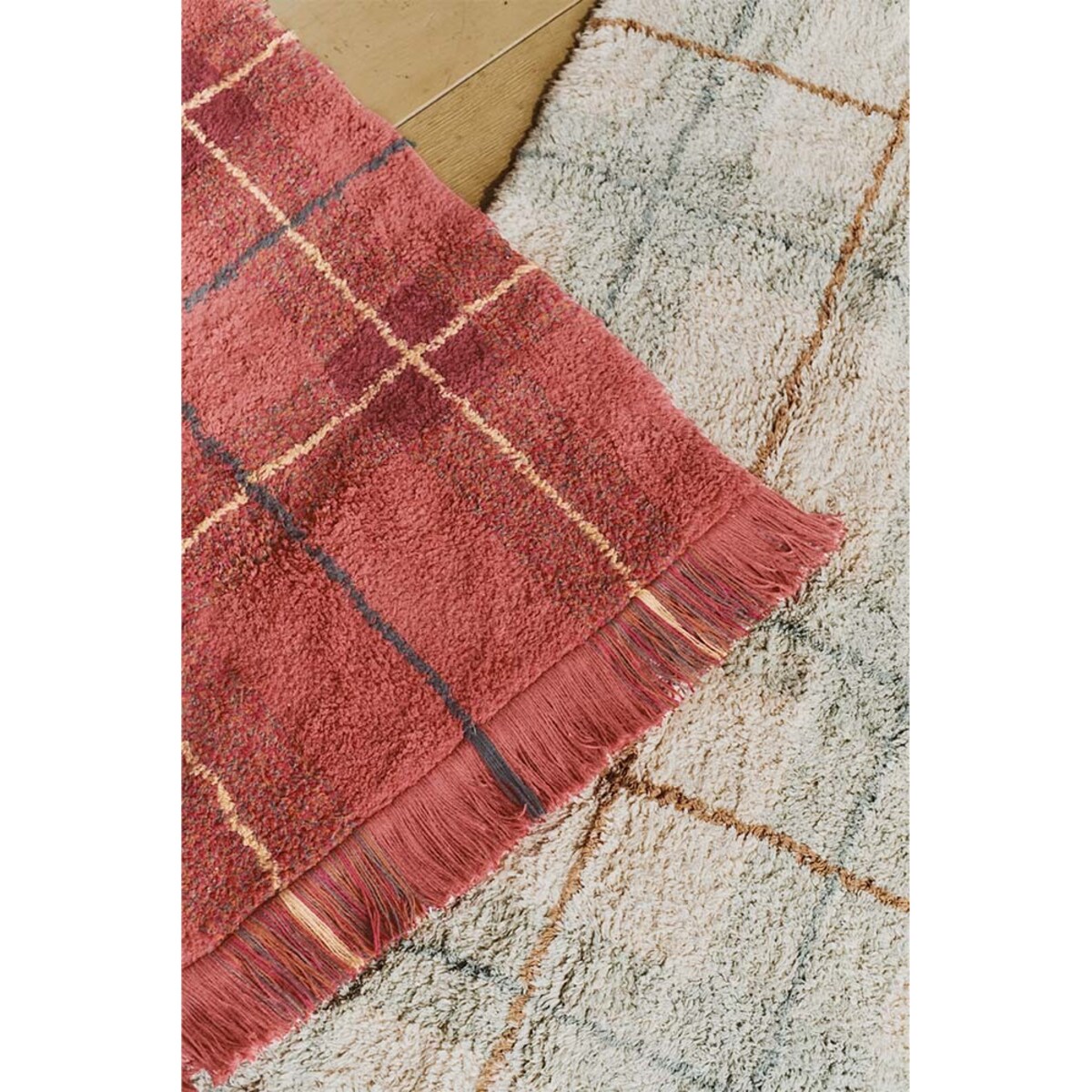 Dywan Tartan 140×190 cm Wouf Wouf – Vintage Red, Lorena Canals
