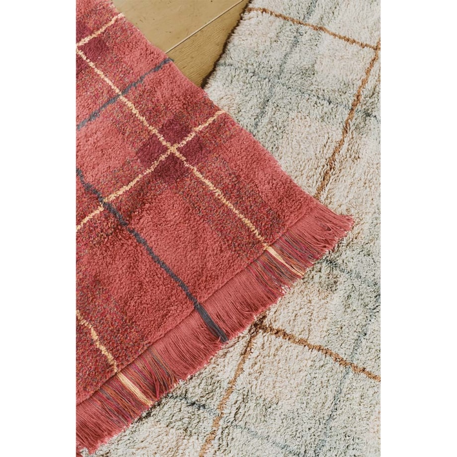 Dywan Tartan 140×190 cm Wouf Wouf – Vintage Red, Lorena Canals