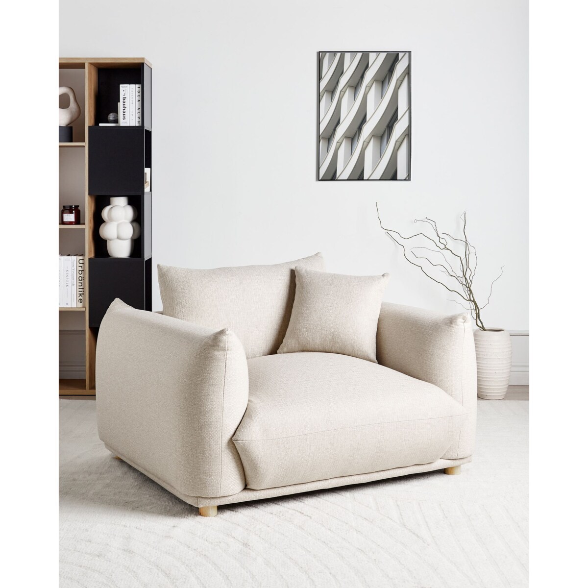 Fotel LUVOS Jasnobeżowy