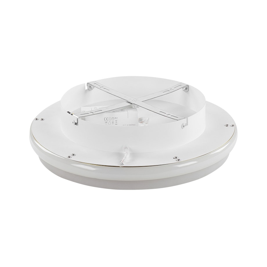 Lampa sufitowa LED metalowa 42 cm biało-złota TAPING