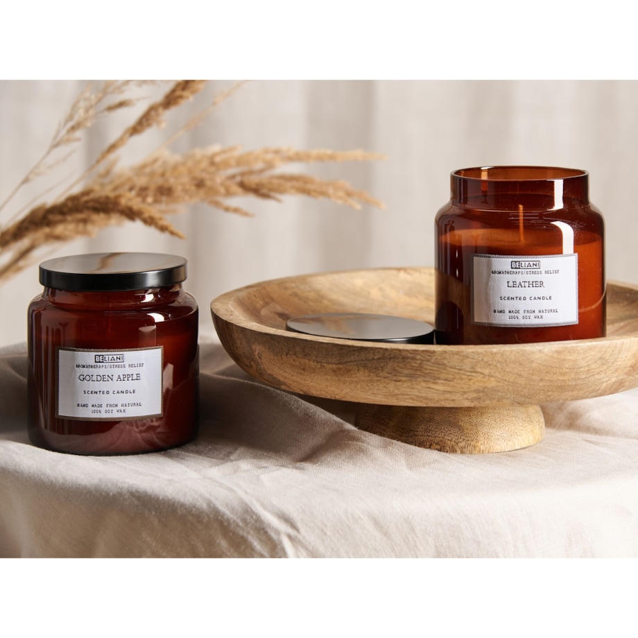 2 świece zapachowe sojowe złote jabłko/ skóra ABSOLUTE ALCHEMY