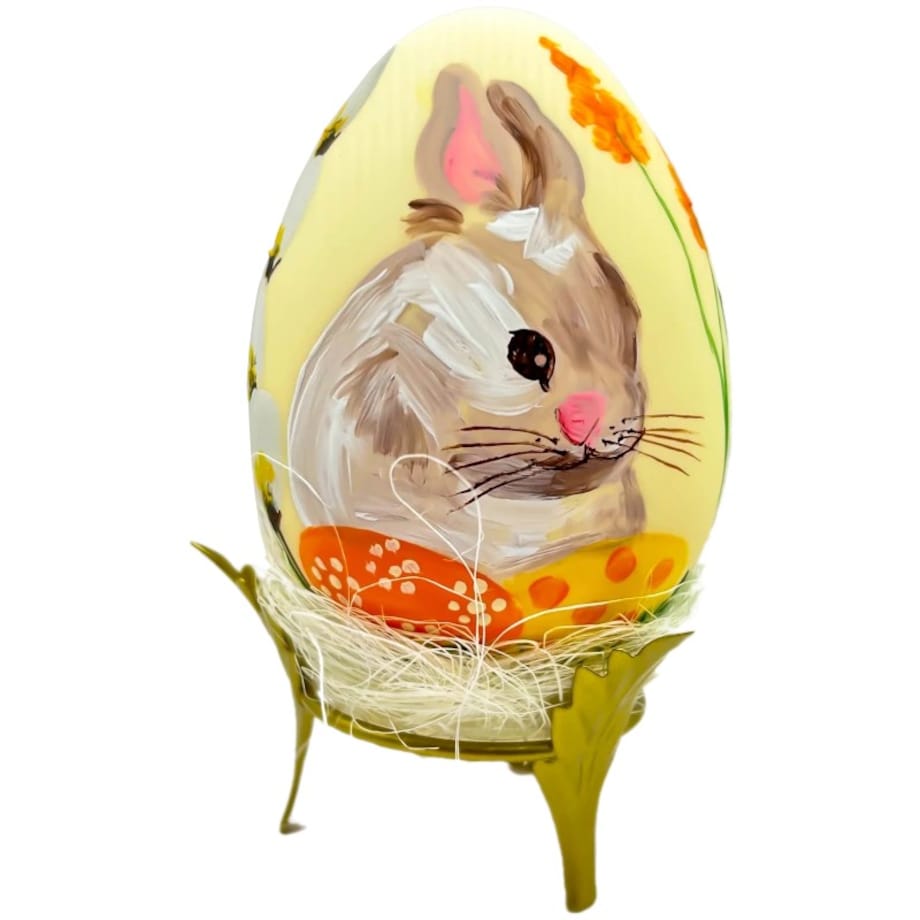 Złoty stojak na pisanki