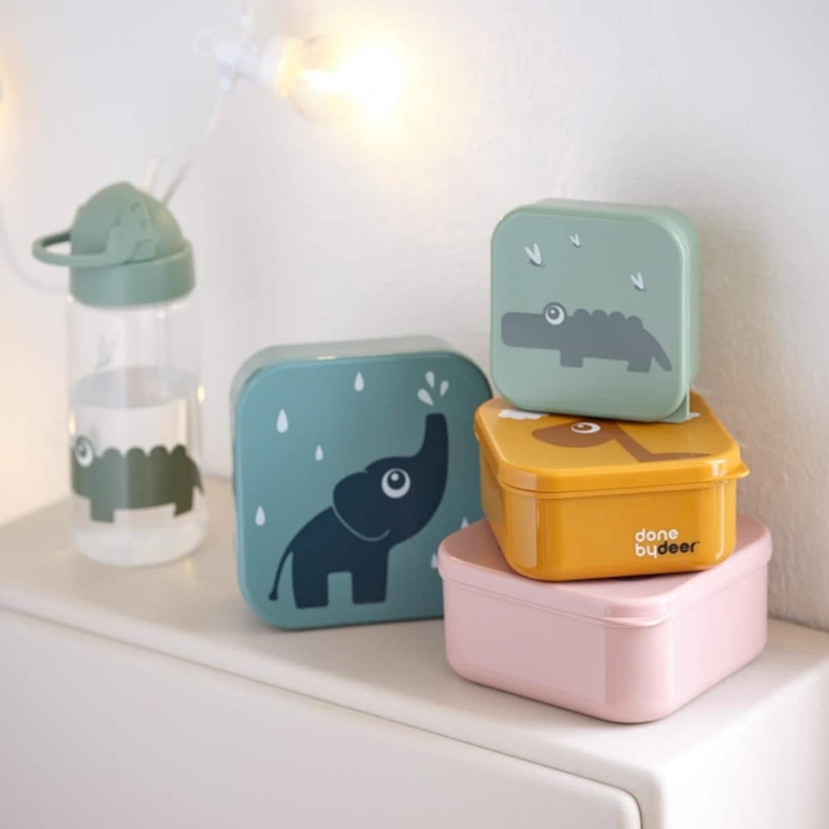 Done by Deer Friends Zestaw Pojemników na Żywność 3szt Powder