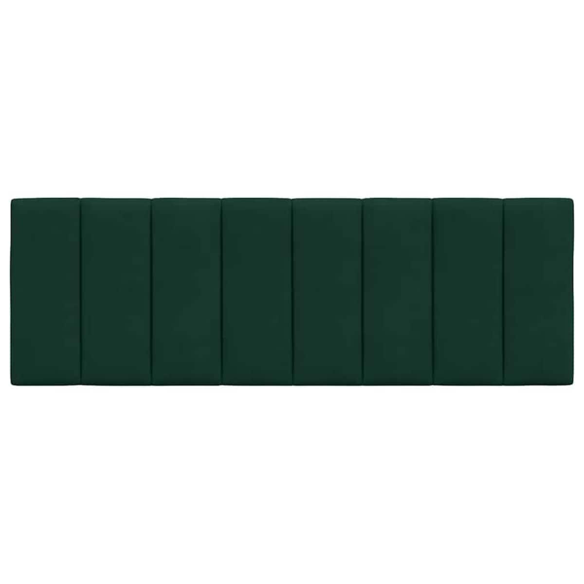 vidaXL Poduszka na wezgłowie, Hanko, ciemnozielona, 140 cm, aksamitna