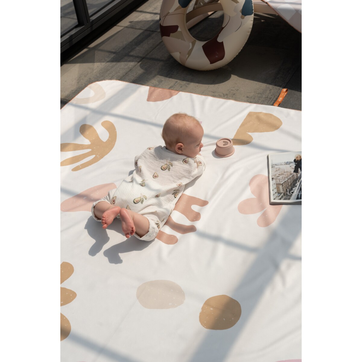 Ręcznik kąpielowy OLYA KIDS wzór ORGANIC BEACH L 160x100cm