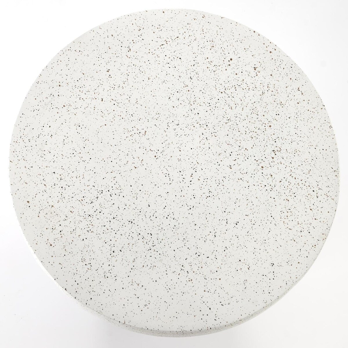 STOLIK KAWOWY Farra L biały OKRĄGŁY kompozyt tlenku magnezu