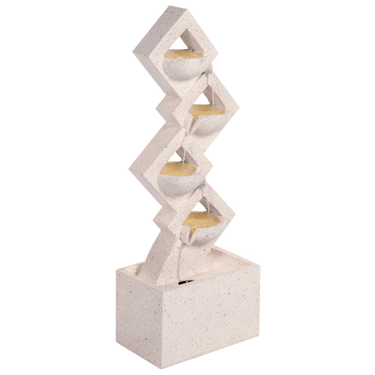 Fontanna ogrodowa z LED beżowa SHEGAR