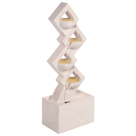 Fontanna ogrodowa z LED beżowa SHEGAR