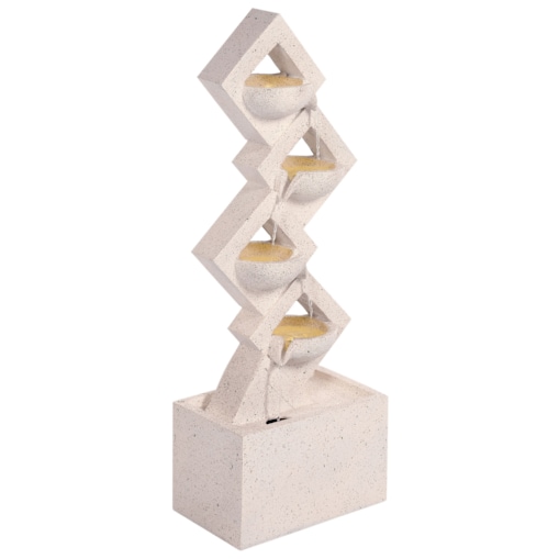 Fontanna ogrodowa z LED beżowa SHEGAR