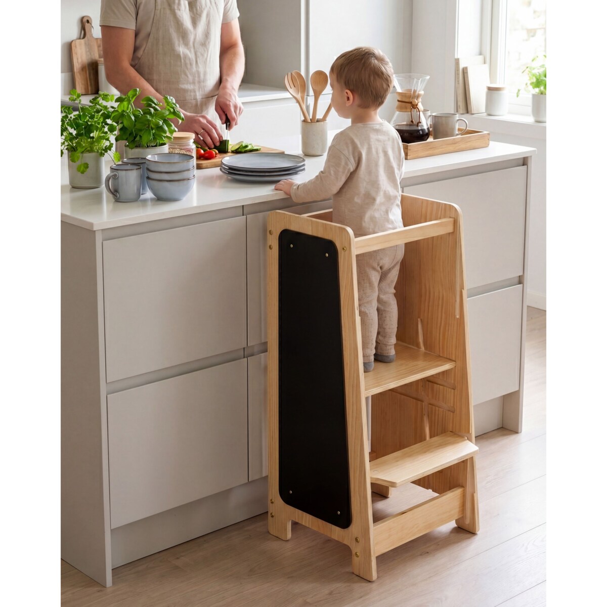Kitchen helper KLORI Drewno sosnowe Jasnobrązowy