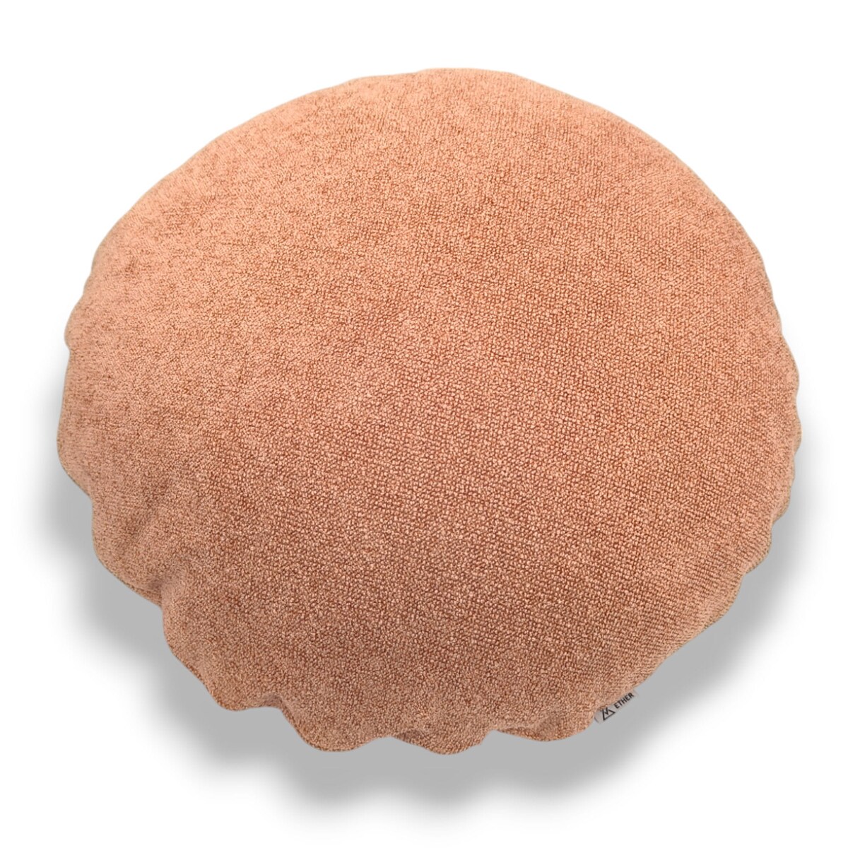 Okrągła łososiowa poduszka dekoracyjna 45 cm Ronda