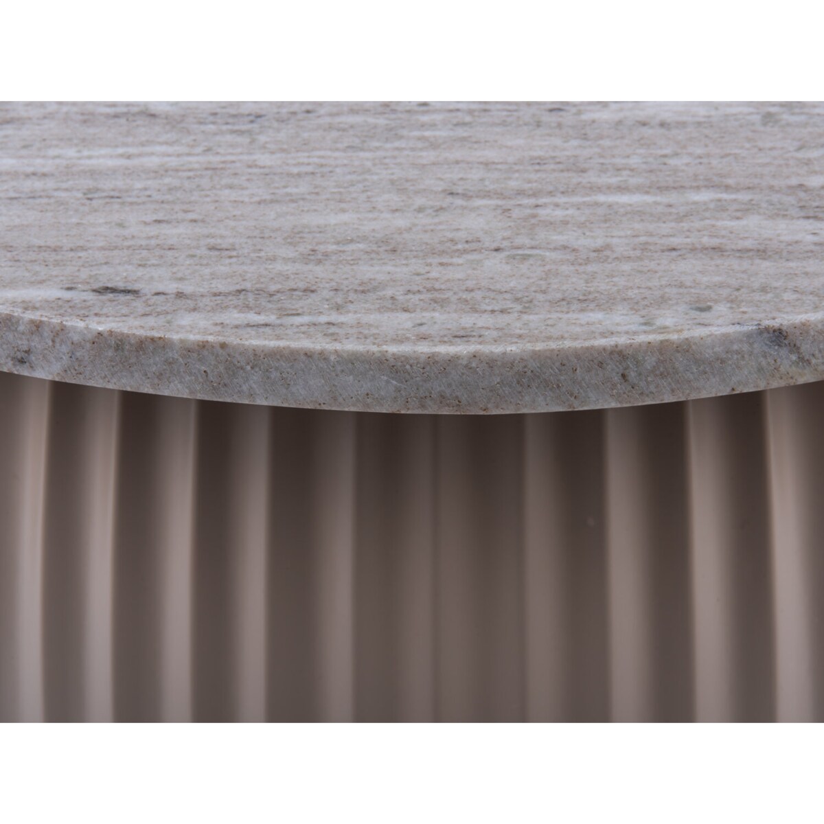 Stolik kawowy okrągły LUSCIOUS, marmurowy blat, Ø 52 cm