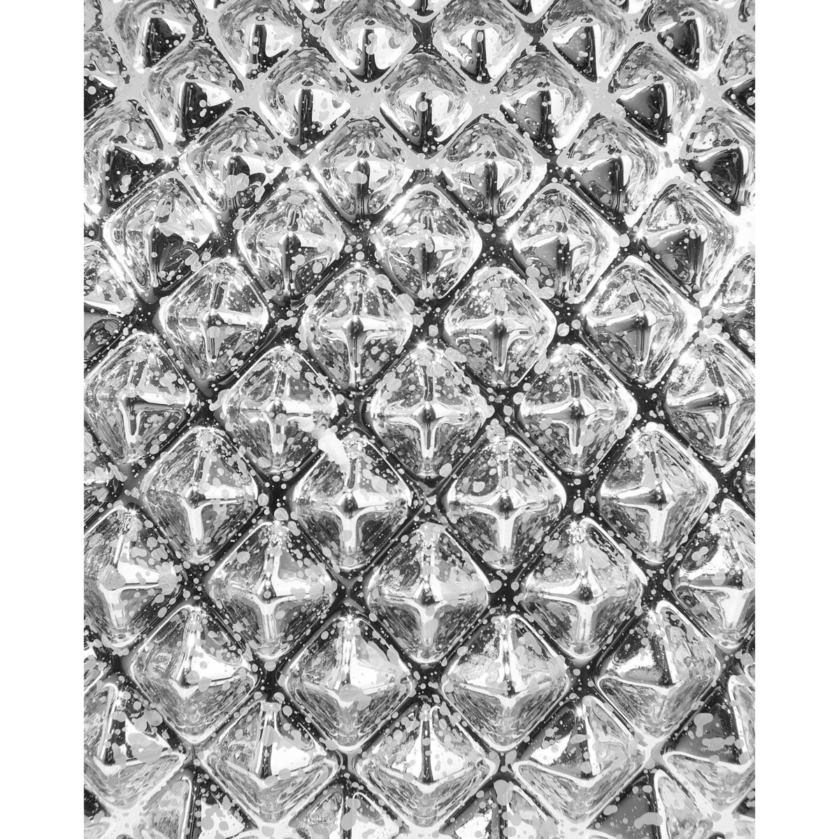 Lampa stołowa szklana srebrna MADON