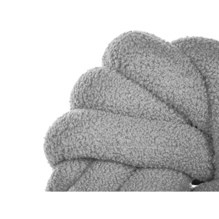 Poduszka dekoracyjna boucle supeł 31 x 31 cm szara AKOLA