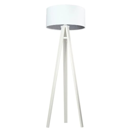 Lampa stojąca HOME 50 biała/pepitka/biała