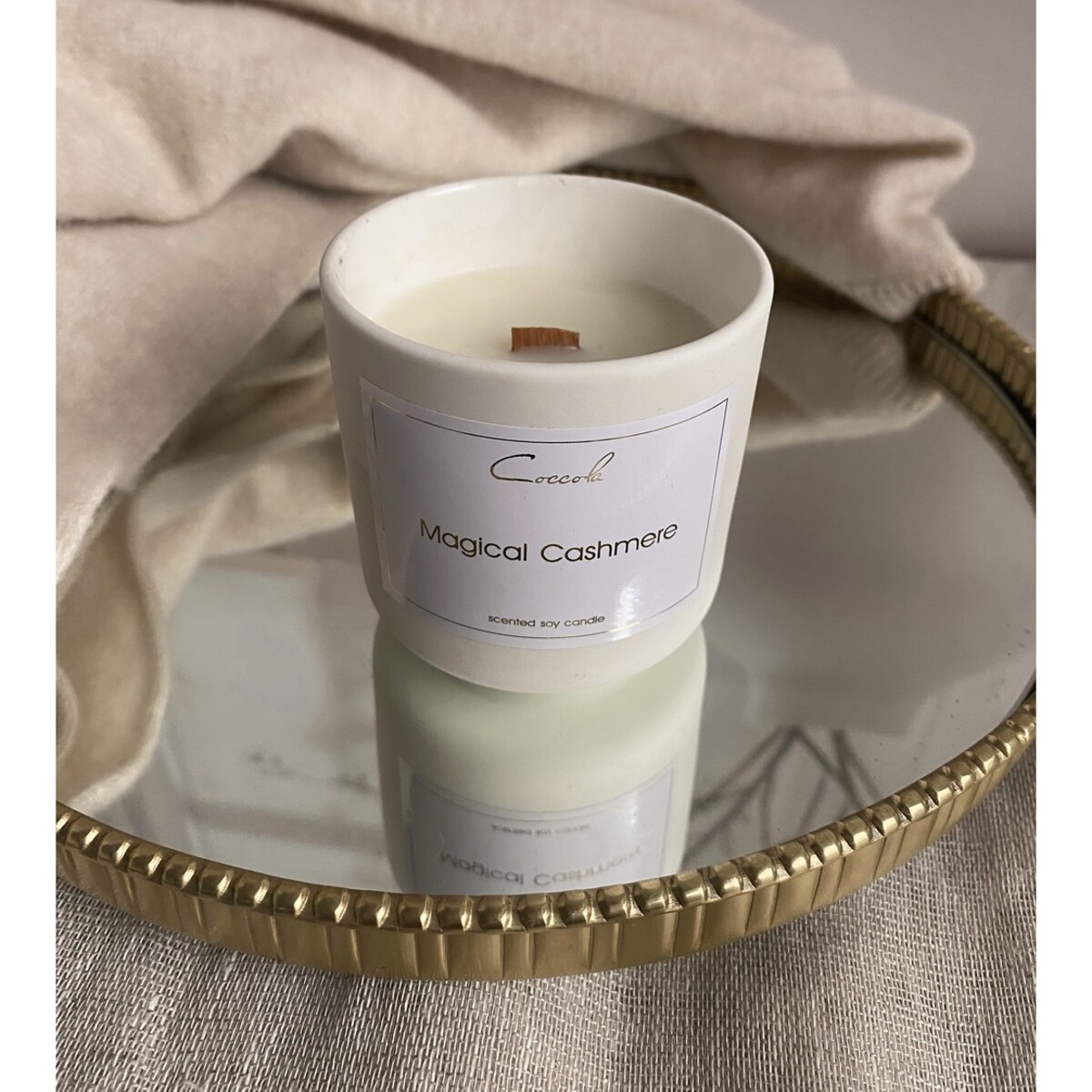 Magical Cashmere- 135 gram ekologiczna naturalna świeca sojowa naturalna