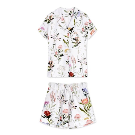 Piżama Ogródek babci krótka M