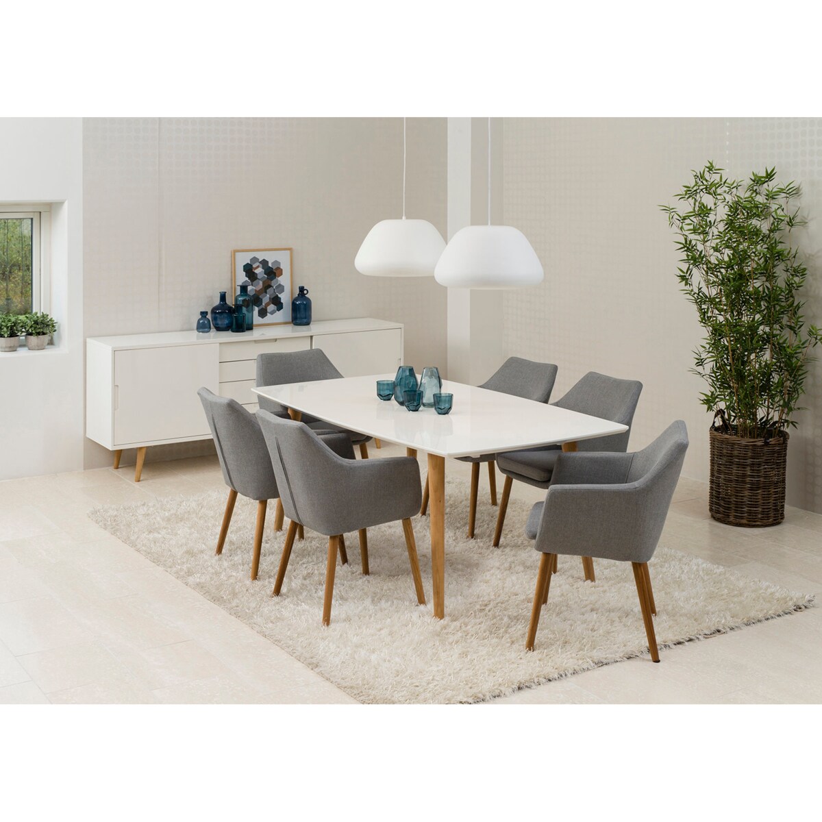 Krzesło Nora Light Grey tapicerowane