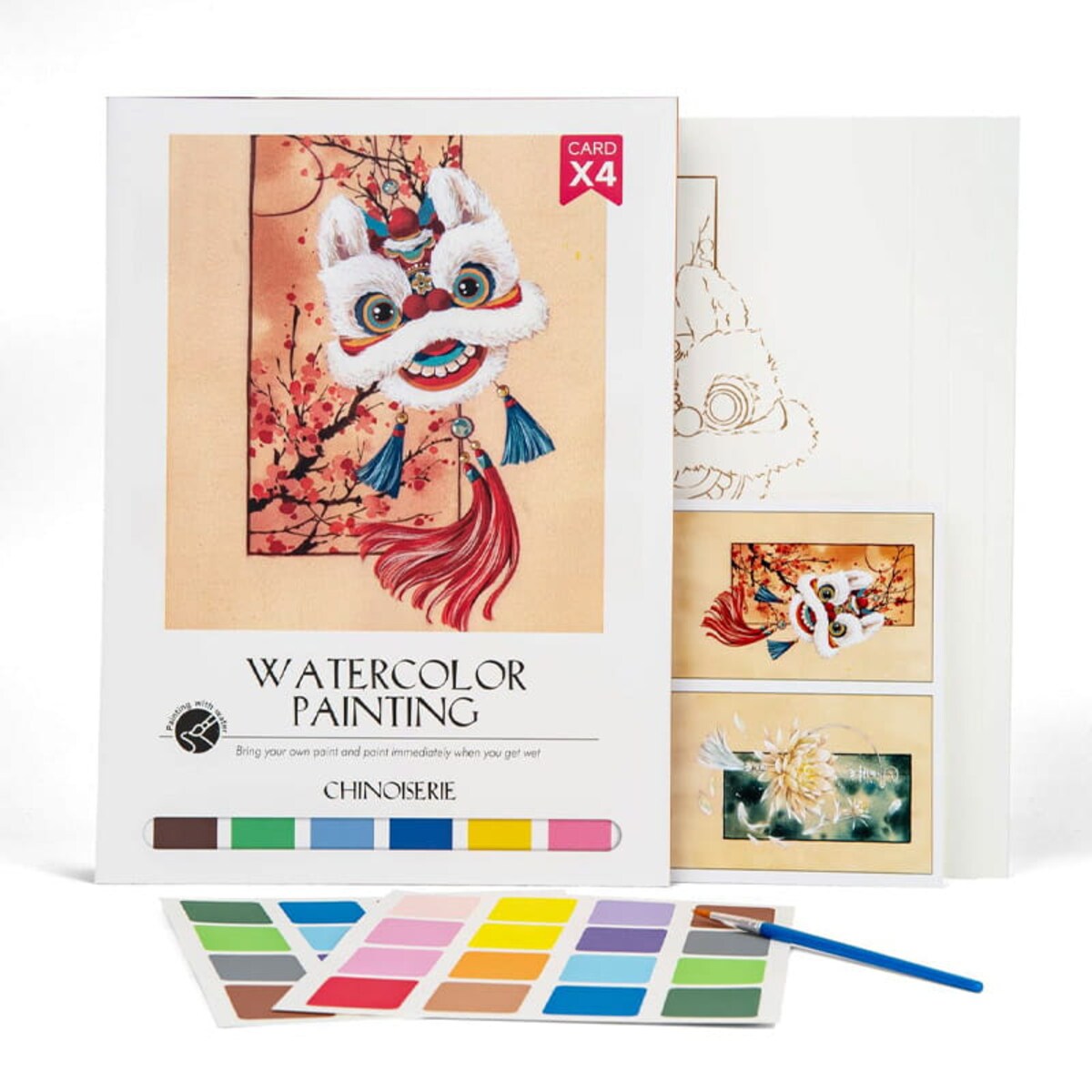 Malowanie akwarelą - Nieznana Azja - 4 elementy