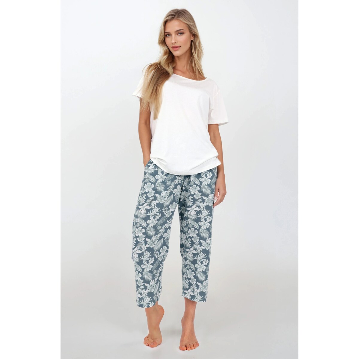 Piżama Casual Beauty Green, XXL