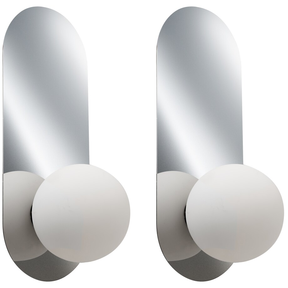 Zestaw 2 lamp ściennych LEISI Srebrny