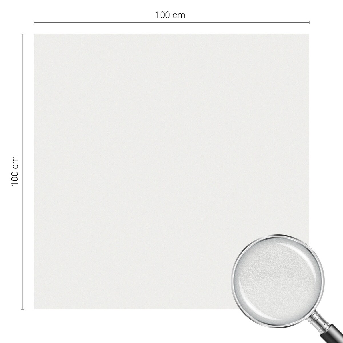 Naklejka na szybę dekoracyjna - Odcień złamanej bieli minimalistyczna elegancja - 100x100 cm