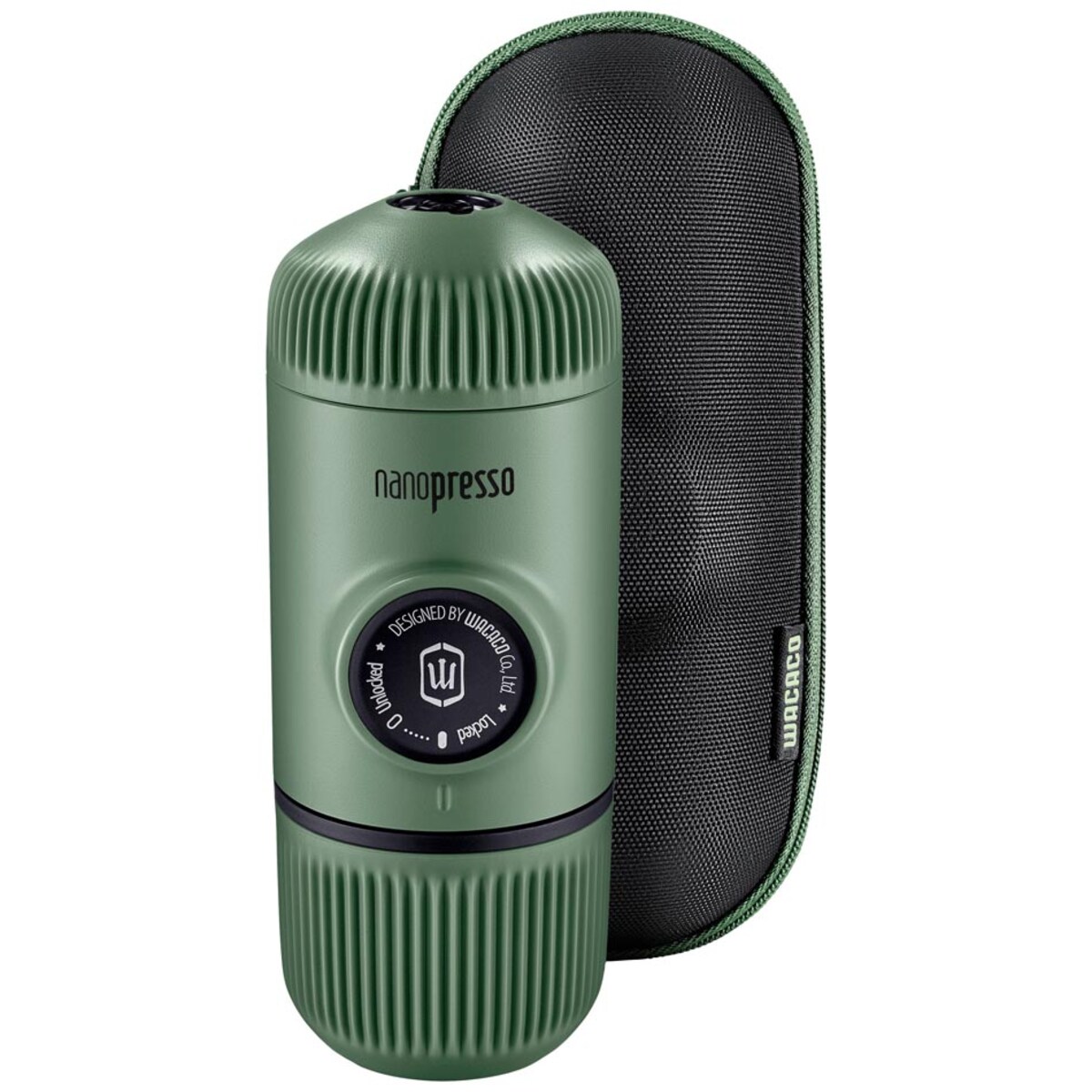 Przenośny ekspres do kawy + etui (moss green) Nanopresso Wacaco