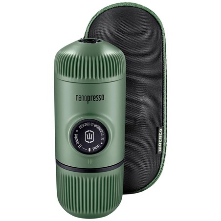 Przenośny ekspres do kawy + etui (moss green) Nanopresso Wacaco