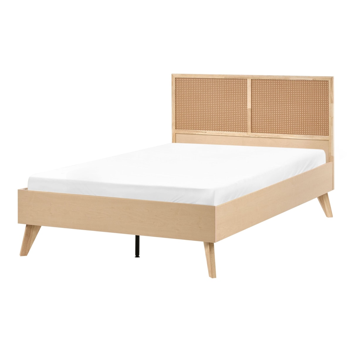 Łóżko Technorattan MONPAZIER 120 x 200 cm Jasnobrązowy