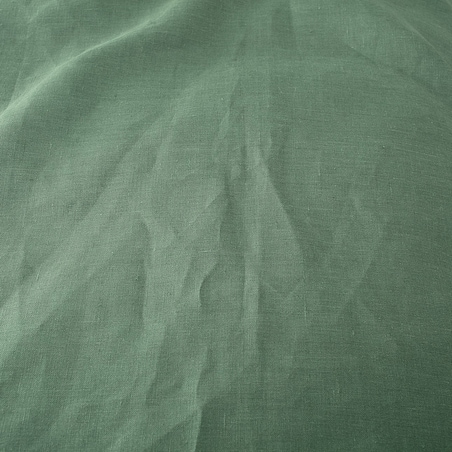 Komplet pościeli lnianej Linen 150x200cm green, 150 x 200 cm / 1 x 60 x 50 cm