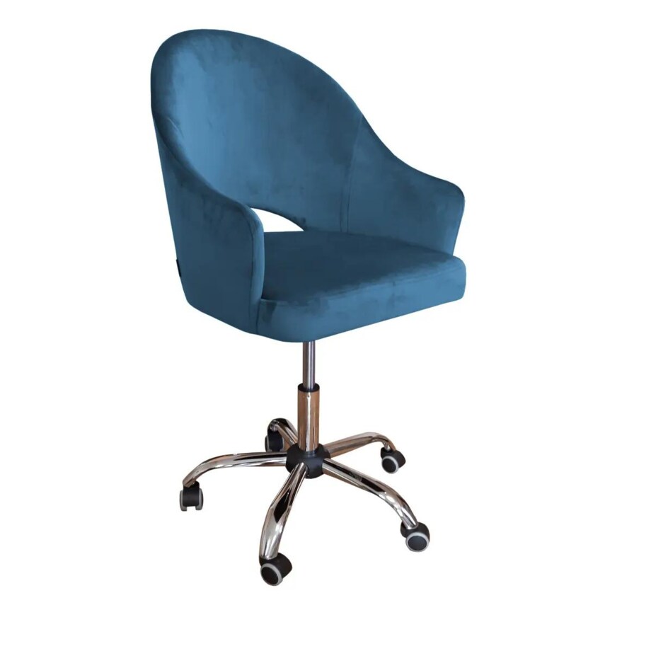 Fotel JENISEJ VELVET ciemno niebieski