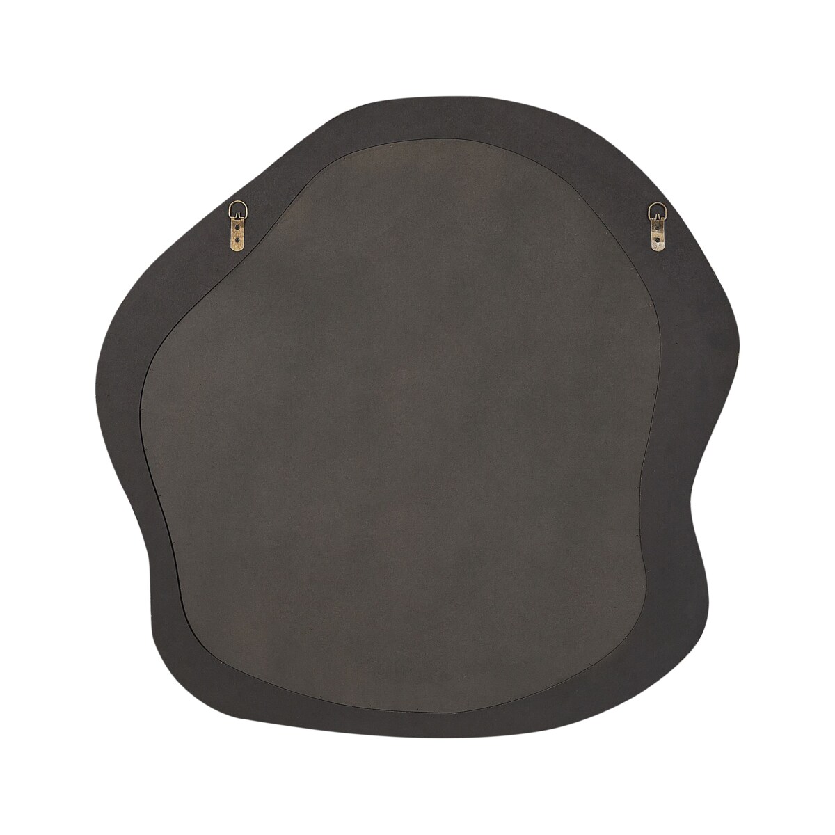 Lustro ścienne boucle 79 x 80 cm brązowe BLISMES