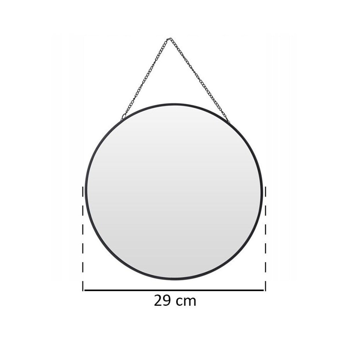 Okrągłe LUSTRO ścienne z zawieszką