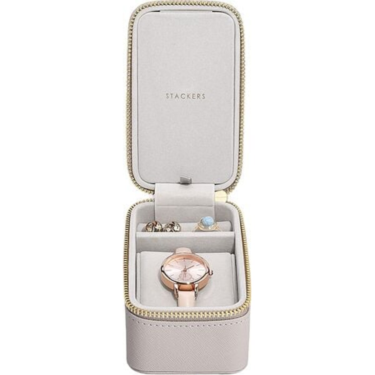 Pudełko podróżne na biżuterię i zegarek Stackers taupe