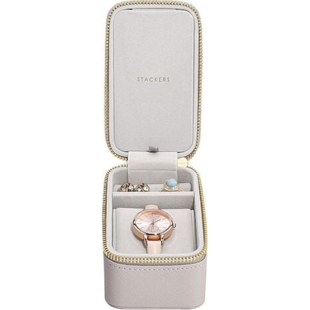 Pudełko podróżne na biżuterię i zegarek Stackers taupe