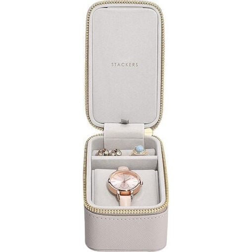 Pudełko podróżne na biżuterię i zegarek Stackers taupe